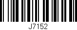 Código de barras (EAN, GTIN, SKU, ISBN): 'J7152'