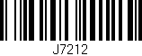 Código de barras (EAN, GTIN, SKU, ISBN): 'J7212'