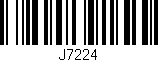 Código de barras (EAN, GTIN, SKU, ISBN): 'J7224'