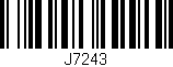 Código de barras (EAN, GTIN, SKU, ISBN): 'J7243'