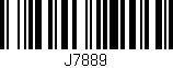 Código de barras (EAN, GTIN, SKU, ISBN): 'J7889'