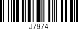 Código de barras (EAN, GTIN, SKU, ISBN): 'J7974'
