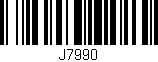 Código de barras (EAN, GTIN, SKU, ISBN): 'J7990'