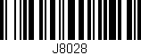 Código de barras (EAN, GTIN, SKU, ISBN): 'J8028'