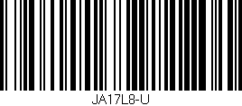 Código de barras (EAN, GTIN, SKU, ISBN): 'JA17L8-U'