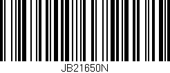 Código de barras (EAN, GTIN, SKU, ISBN): 'JB21650N'