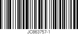 Código de barras (EAN, GTIN, SKU, ISBN): 'JC863757-1'