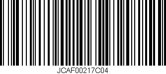 Código de barras (EAN, GTIN, SKU, ISBN): 'JCAF00217C04'