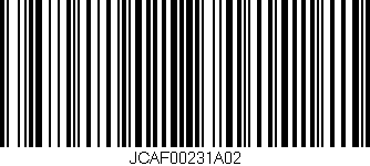 Código de barras (EAN, GTIN, SKU, ISBN): 'JCAF00231A02'