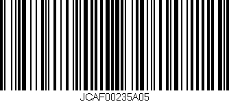 Código de barras (EAN, GTIN, SKU, ISBN): 'JCAF00235A05'