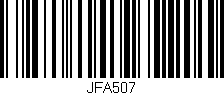 Código de barras (EAN, GTIN, SKU, ISBN): 'JFA507'