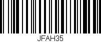 Código de barras (EAN, GTIN, SKU, ISBN): 'JFAH35'
