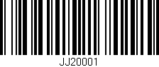 Código de barras (EAN, GTIN, SKU, ISBN): 'JJ20001'