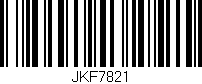 Código de barras (EAN, GTIN, SKU, ISBN): 'JKF7821'
