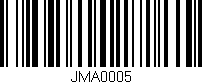 Código de barras (EAN, GTIN, SKU, ISBN): 'JMA0005'