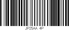 Código de barras (EAN, GTIN, SKU, ISBN): 'JP25AA/4P'