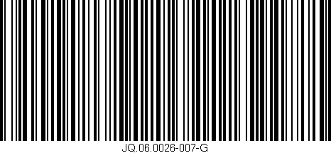 Código de barras (EAN, GTIN, SKU, ISBN): 'JQ.06.0026-007-G'