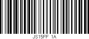 Código de barras (EAN, GTIN, SKU, ISBN): 'JS15FF/1A'
