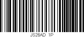 Código de barras (EAN, GTIN, SKU, ISBN): 'JS26AD/1P'