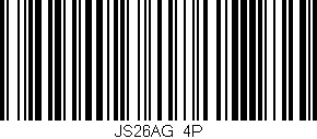 Código de barras (EAN, GTIN, SKU, ISBN): 'JS26AG/4P'
