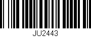 Código de barras (EAN, GTIN, SKU, ISBN): 'JU2443'