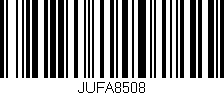 Código de barras (EAN, GTIN, SKU, ISBN): 'JUFA8508'