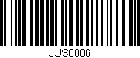 Código de barras (EAN, GTIN, SKU, ISBN): 'JUS0006'