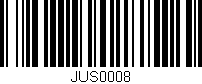 Código de barras (EAN, GTIN, SKU, ISBN): 'JUS0008'