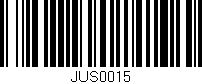 Código de barras (EAN, GTIN, SKU, ISBN): 'JUS0015'