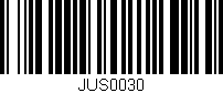 Código de barras (EAN, GTIN, SKU, ISBN): 'JUS0030'