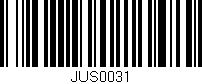 Código de barras (EAN, GTIN, SKU, ISBN): 'JUS0031'