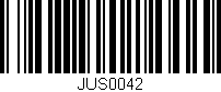 Código de barras (EAN, GTIN, SKU, ISBN): 'JUS0042'