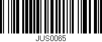 Código de barras (EAN, GTIN, SKU, ISBN): 'JUS0065'