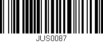 Código de barras (EAN, GTIN, SKU, ISBN): 'JUS0087'