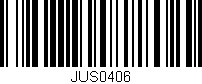 Código de barras (EAN, GTIN, SKU, ISBN): 'JUS0406'