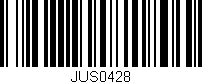 Código de barras (EAN, GTIN, SKU, ISBN): 'JUS0428'