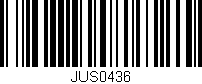 Código de barras (EAN, GTIN, SKU, ISBN): 'JUS0436'