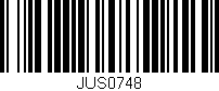 Código de barras (EAN, GTIN, SKU, ISBN): 'JUS0748'