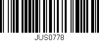 Código de barras (EAN, GTIN, SKU, ISBN): 'JUS0778'