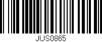 Código de barras (EAN, GTIN, SKU, ISBN): 'JUS0865'