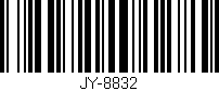 Código de barras (EAN, GTIN, SKU, ISBN): 'JY-8832'