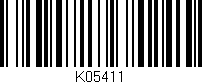 Código de barras (EAN, GTIN, SKU, ISBN): 'K05411'