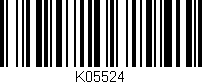 Código de barras (EAN, GTIN, SKU, ISBN): 'K05524'