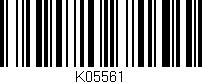 Código de barras (EAN, GTIN, SKU, ISBN): 'K05561'