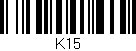 Código de barras (EAN, GTIN, SKU, ISBN): 'K15'