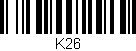 Código de barras (EAN, GTIN, SKU, ISBN): 'K26'
