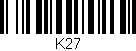 Código de barras (EAN, GTIN, SKU, ISBN): 'K27'