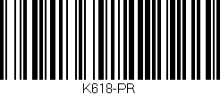 Código de barras (EAN, GTIN, SKU, ISBN): 'K618-PR'