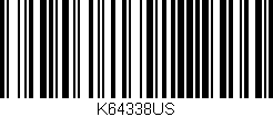 Código de barras (EAN, GTIN, SKU, ISBN): 'K64338US'