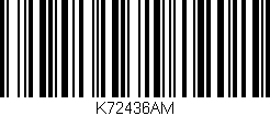 Código de barras (EAN, GTIN, SKU, ISBN): 'K72436AM'